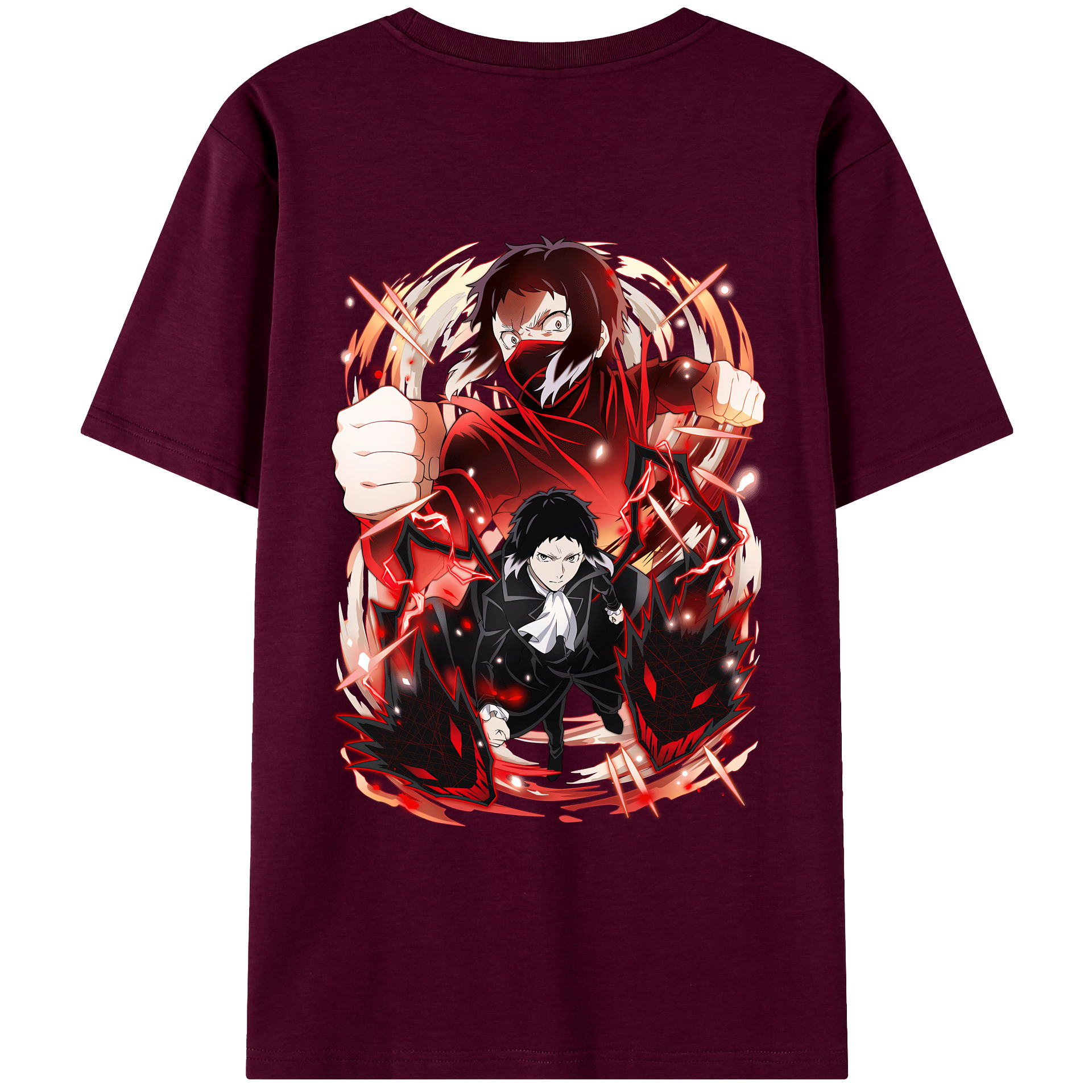 文豪ストレイドッグス Bungo Stray Dogs レディース半袖Tシャツ(バックプリント)